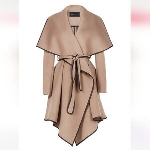 BCBGMaxazria Wool Blend Wrap Coat S